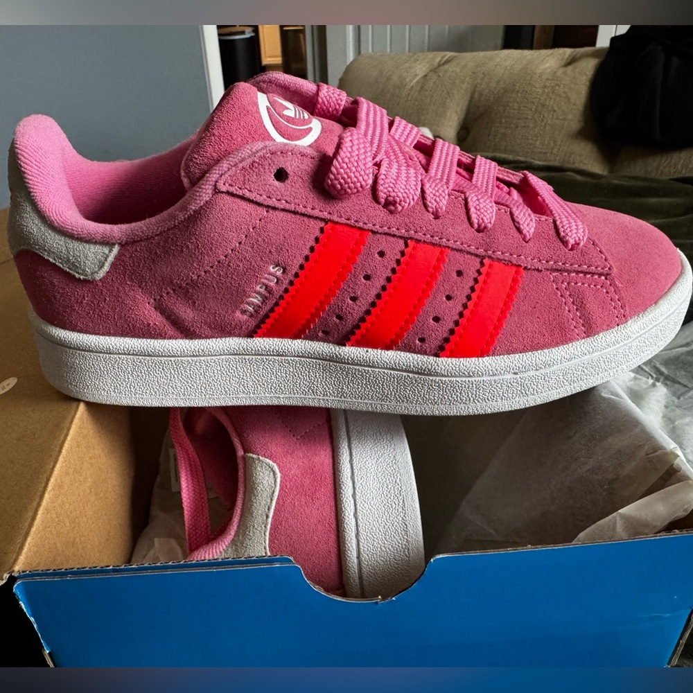 Adidas Pink and Red Sneakers
